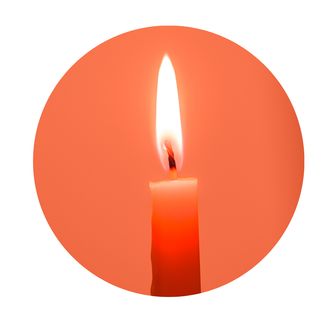 Lot de 10 Bougies Energétiques teintées dans la masse