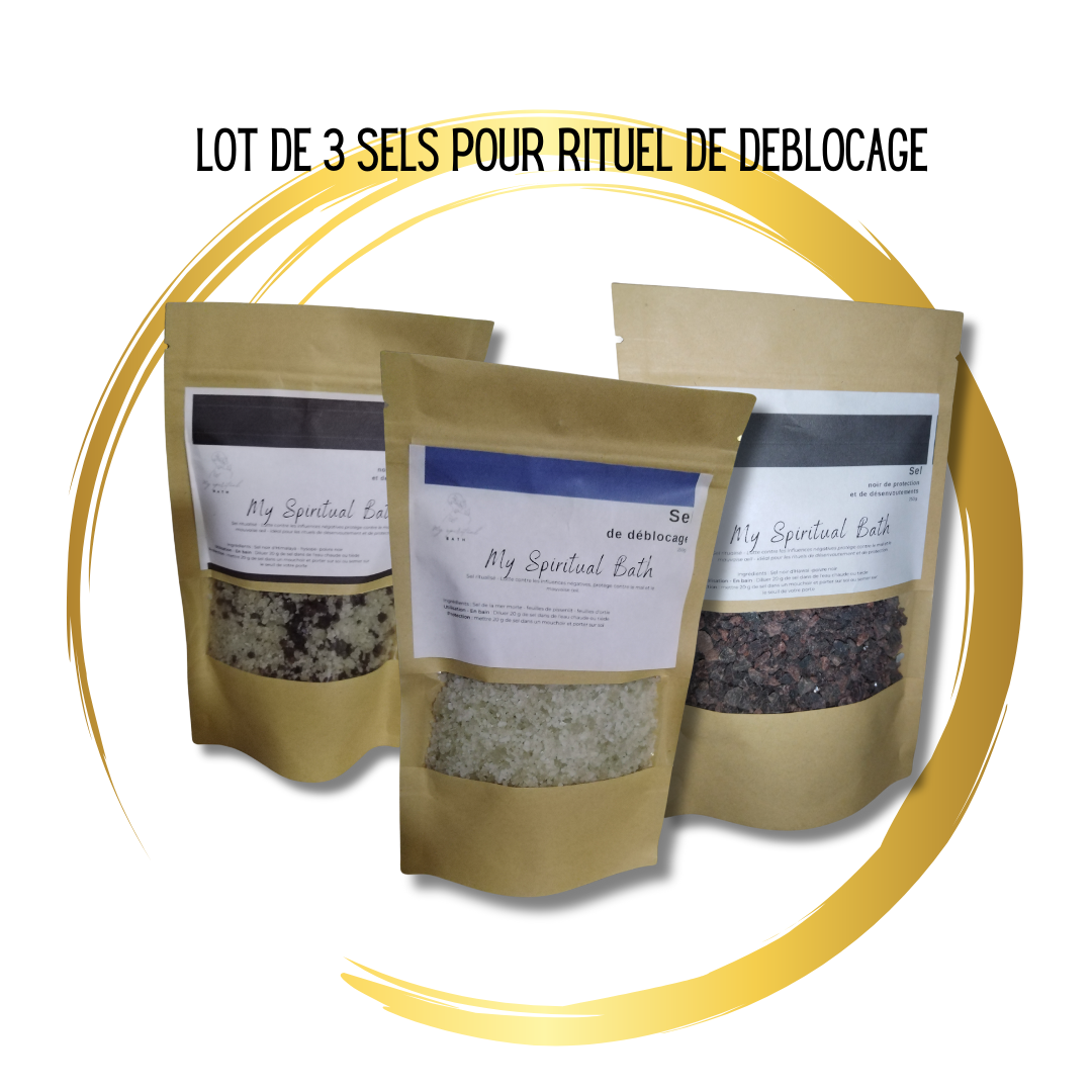 LOT DE 3 SELS CONTRE LE MAUVAIS OEIL