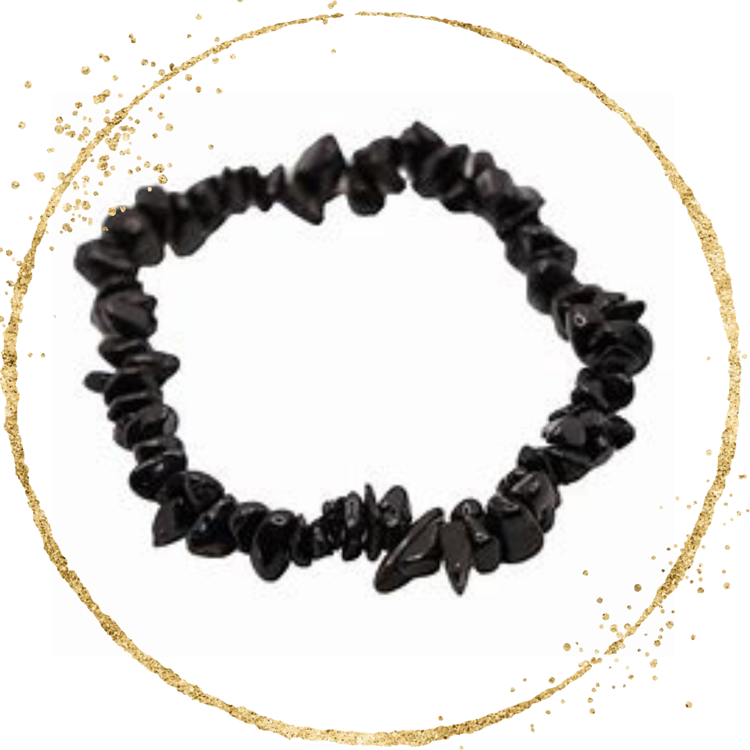 Bracelet chips Tourmaline I PROTECTION ET CONFIANSE EN SOI