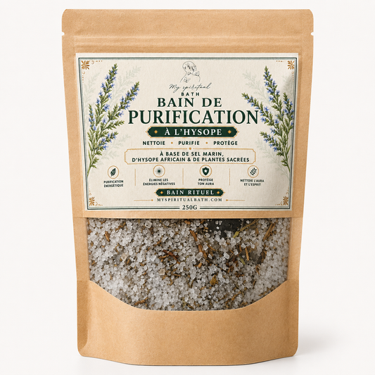 Sels de bain Spirituel + Hysope : PURIFICATION