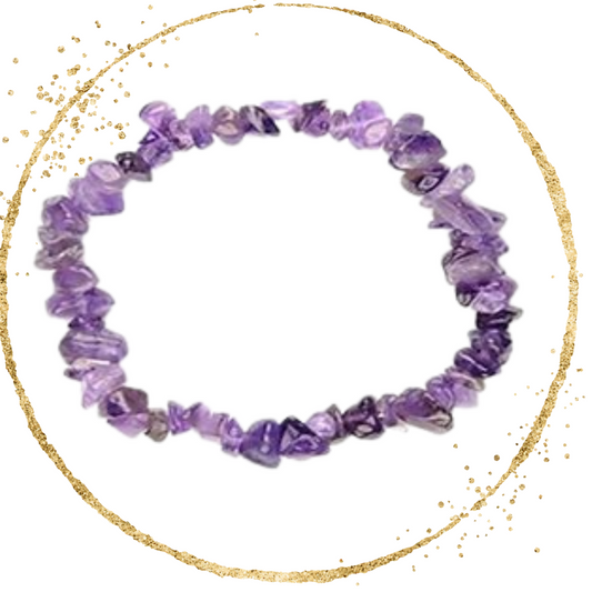 Bracelet chips d'Amethyste I INTUITION ET SAGESSE